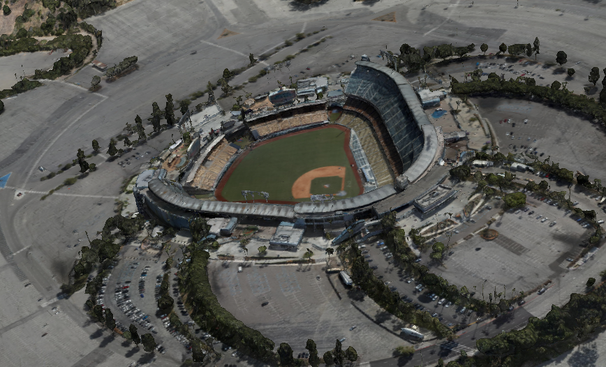 LA Dodgers Stadium 3D photogrammetry survey model